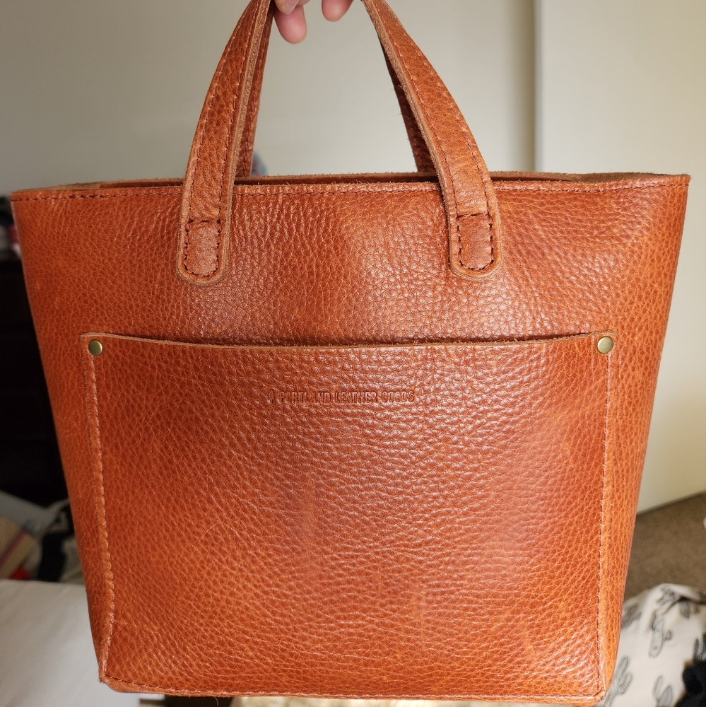 Portland Leather Goods Mini Crossbody tote bag